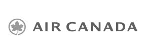 Black and grey Air Canada logo.