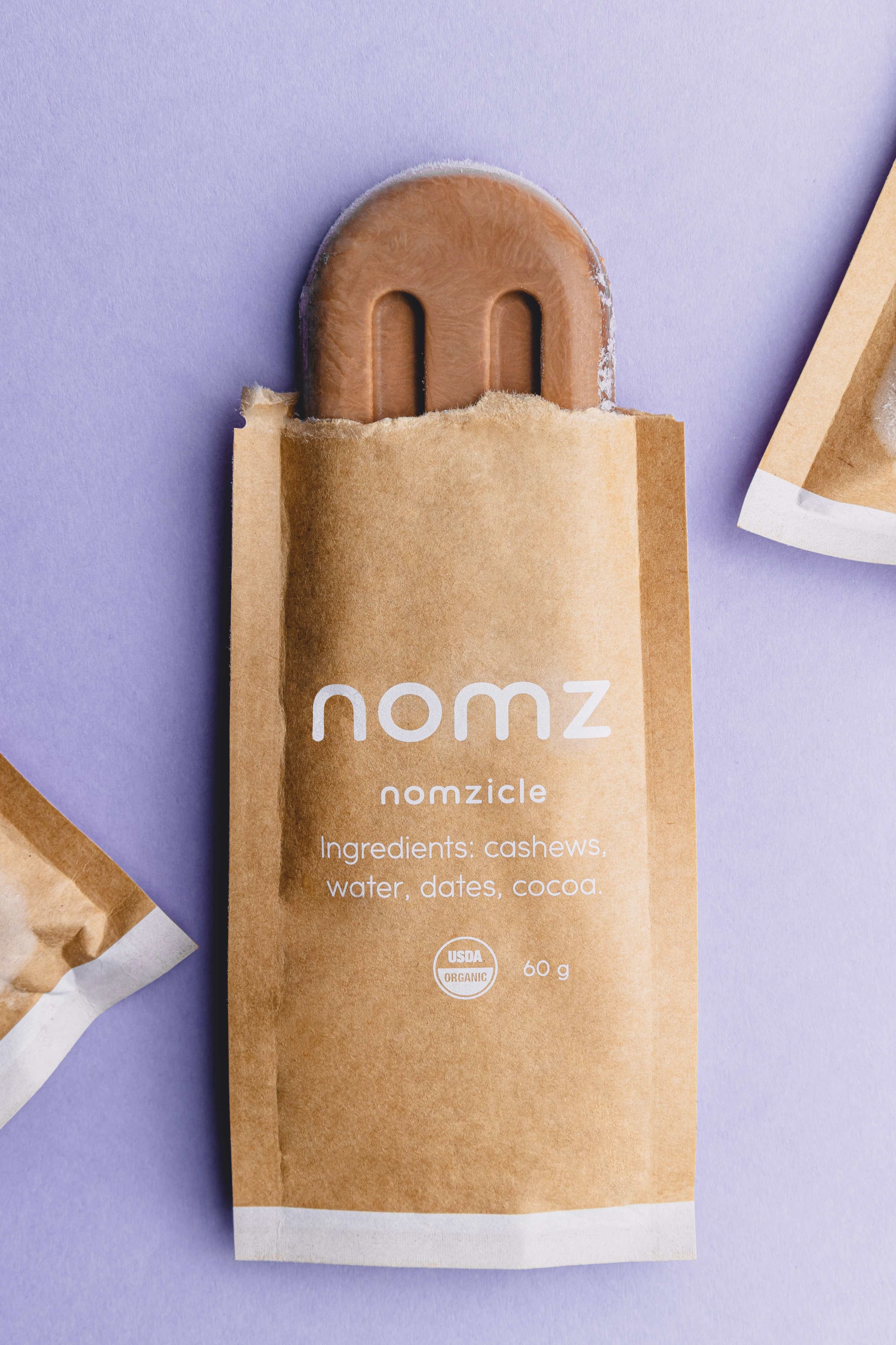 nomz · nomzicles organic chocolate popsicles | nomz