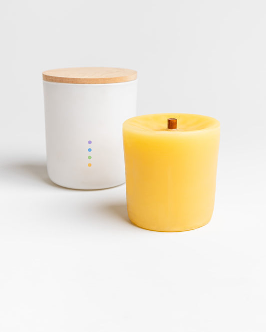 pure beeswax candle refills