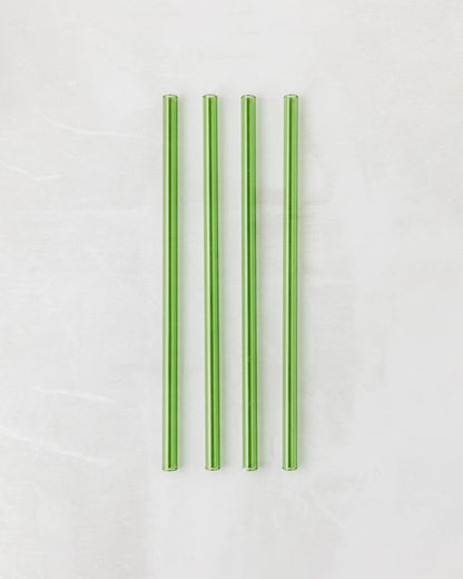 glass straw set
