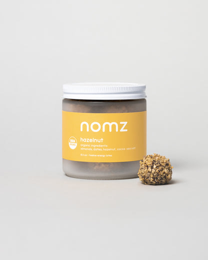 organic hazelnut bites