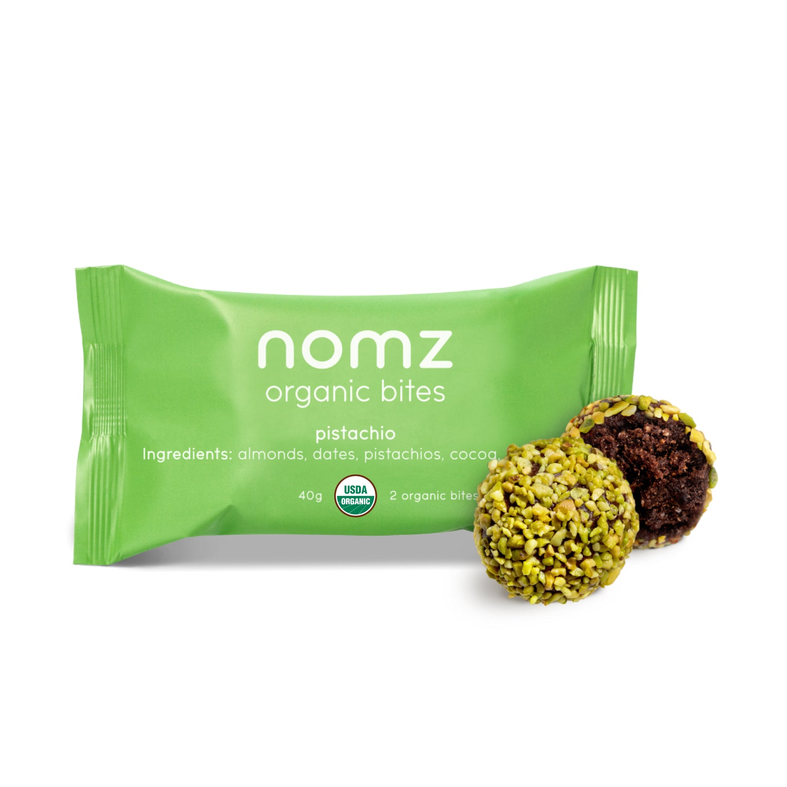 nomz · pistachio energy bites jar | nomz