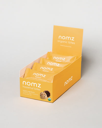 organic hazelnut bites