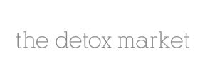 Black and grey The Detox Market logo
