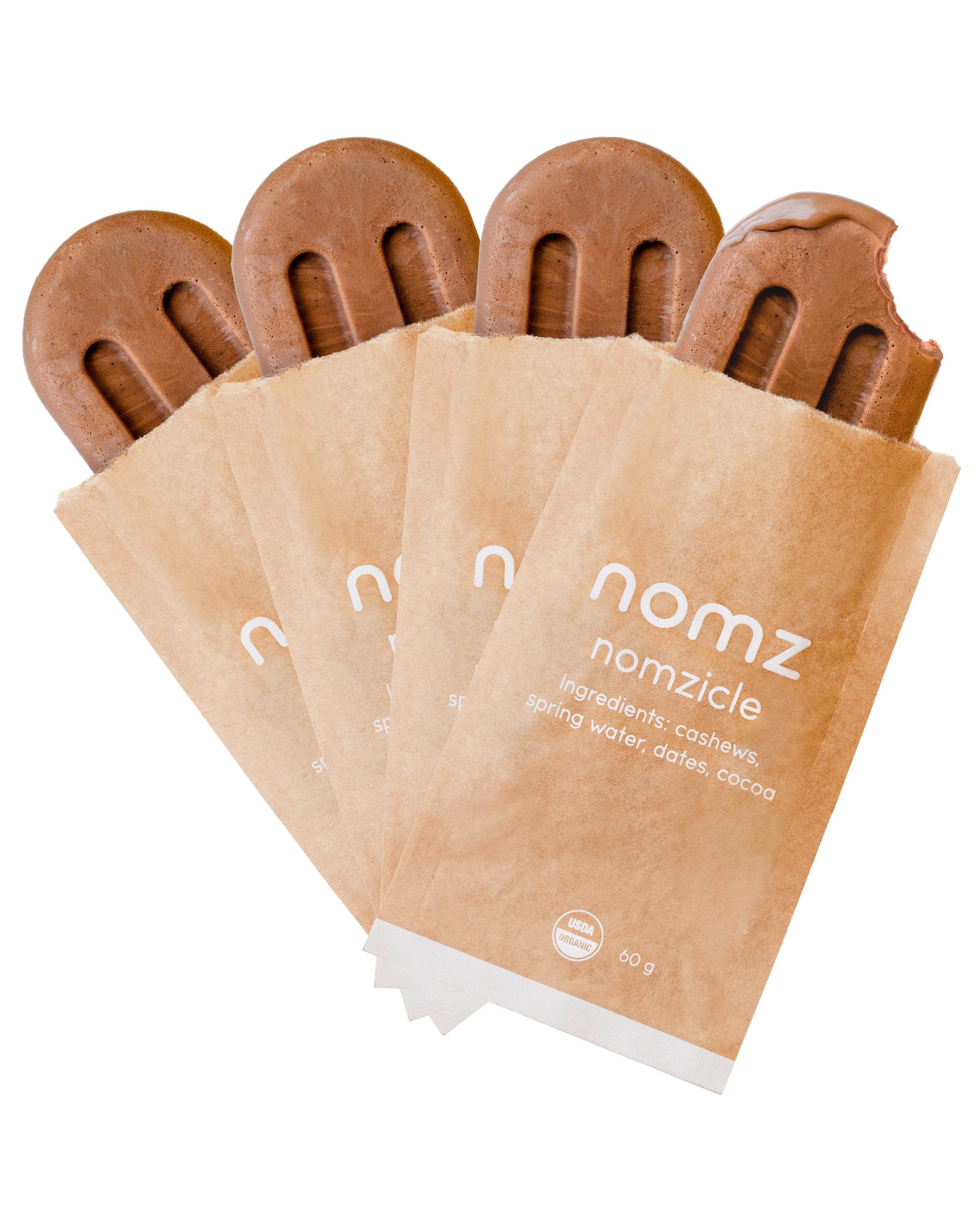 nomz · nomzicles organic chocolate popsicles | nomz