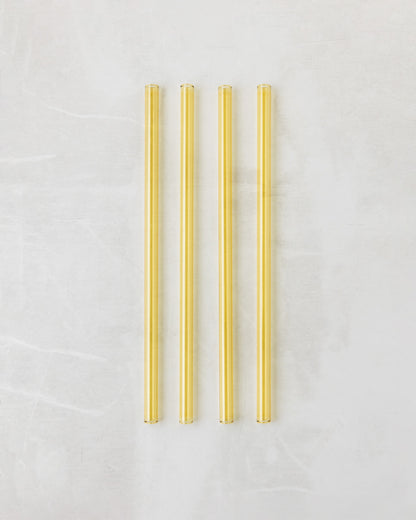 glass straw set
